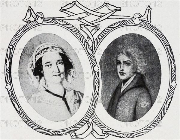 Queen Victoria of Great Britain's Governess Miss Lehzen and music teacher Mr Westall