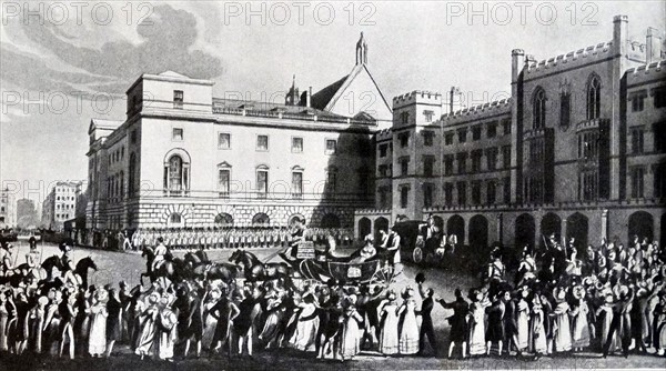 The House of Lords in the old parliament building