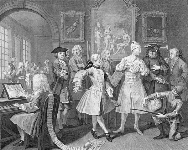 The Rake's Progress by William Hogarth