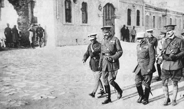 British General; Lord Kitchener at Gallipoli in 1915 during the WWI