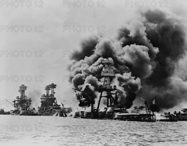 the Japanese attack on Pearl Harbour;   in World War II 1941