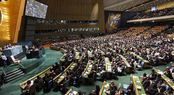 President Barack Obama addresses the United Nations General Assembly2011