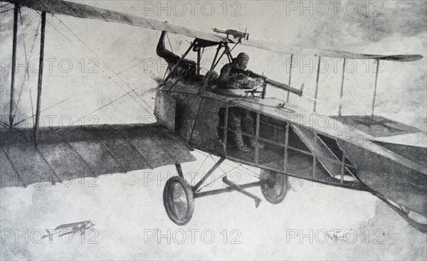 German aircraft gunner during WWI 1916