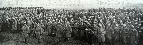 Italian infantry regiment during WWI 1917