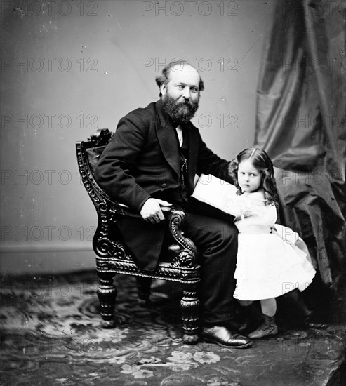 President James Garfield and his daughter