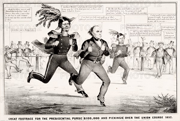 Satire on presidential election of 1852