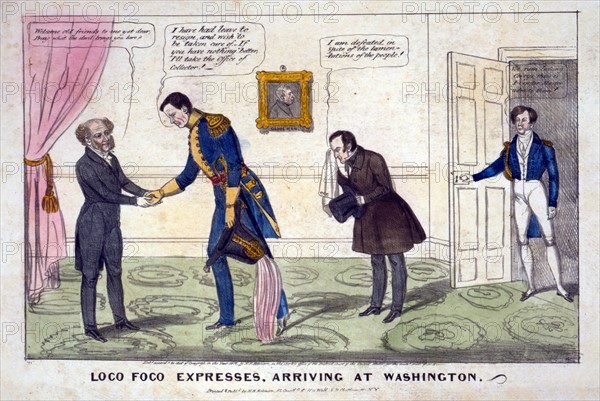 Satire on the effects of the Whig victory in 1838