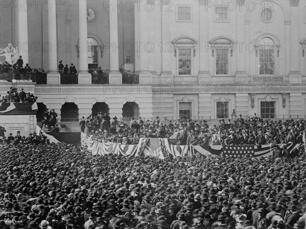 President McKinley making his inaugural address