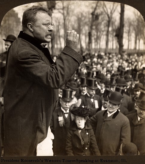 President Roosevelt and party at the Old Mission of the Franciscan Fathers