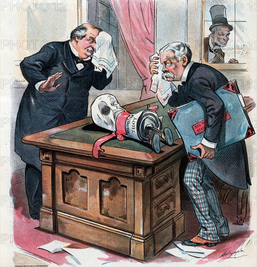 President Grover Cleveland and Secretary of State Richard Olney