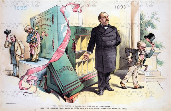 Grover Cleveland leaving office