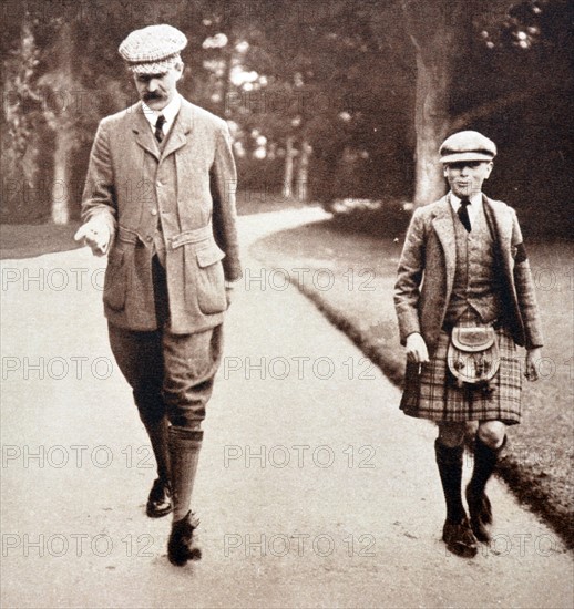 Edward VIII (aged 14) wearing a kilt