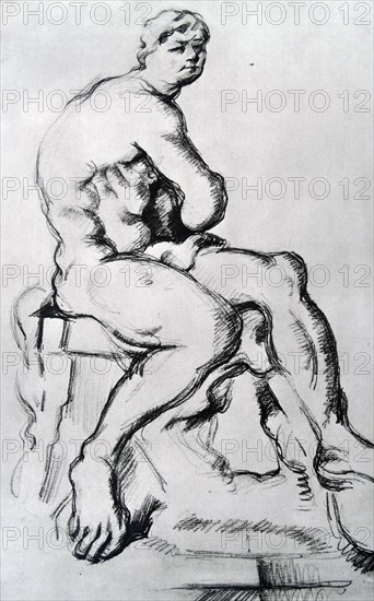 Sketch of Hercules Statue