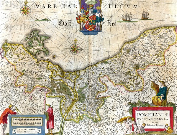 Map of the historical Duchy of Pomerania