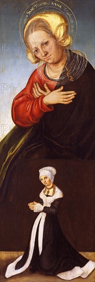 Saint Anne with the Duchess Barbara of Saxony by Lucas Cranach the Elder