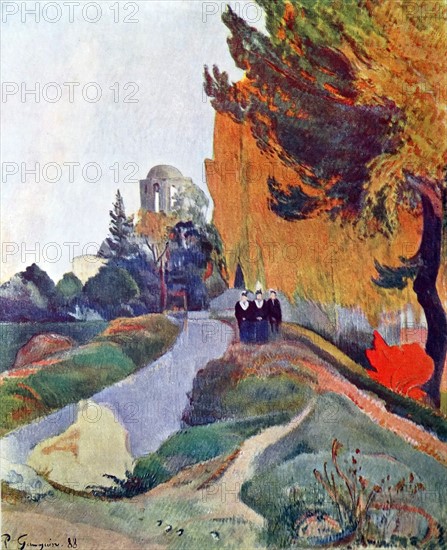 Landscape in Arles near the Alyscamps', 1888 by Paul Gauguin