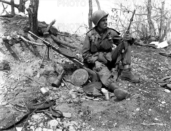 Photograph of an American Soldier taken during the Korean War