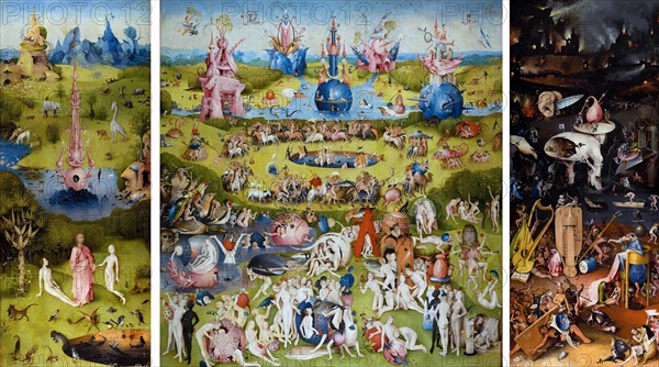 Painting titled 'The Garden of Earthly Delights'