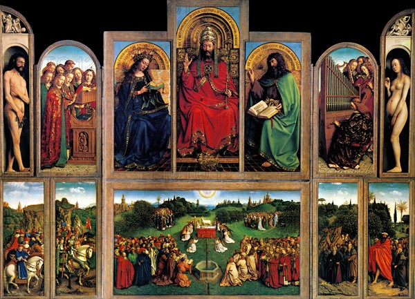 The Ghent Altarpiece, Open.