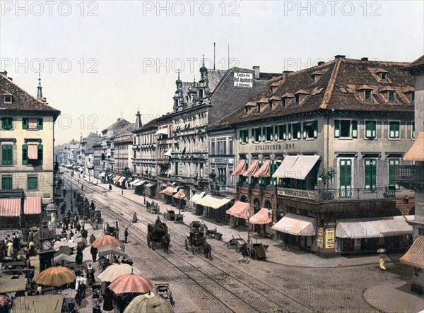 Kaiser Strasse, Karlsruhe, Baden, Germany, 1895