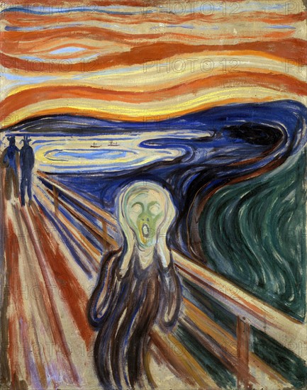 Work entitled The Scream by the Norwegian artist Edvard Munch
