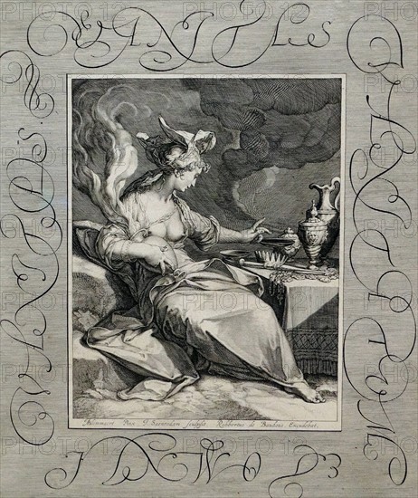 Engraving titled 'Vanity of Vanities: It's all Vanity'