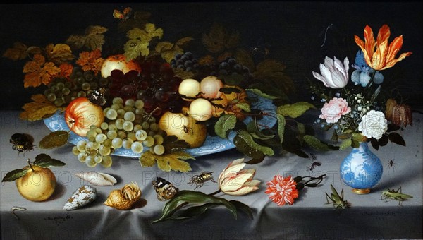 Still life with Fruit and Flowers