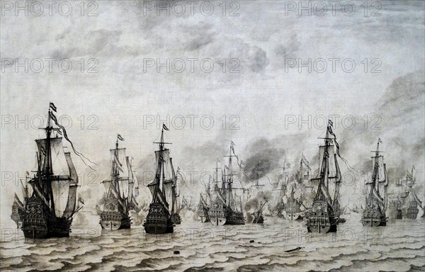 Painting depicting the Battle of Dunkirk