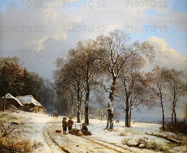 Painting titled 'Winter Landscape'