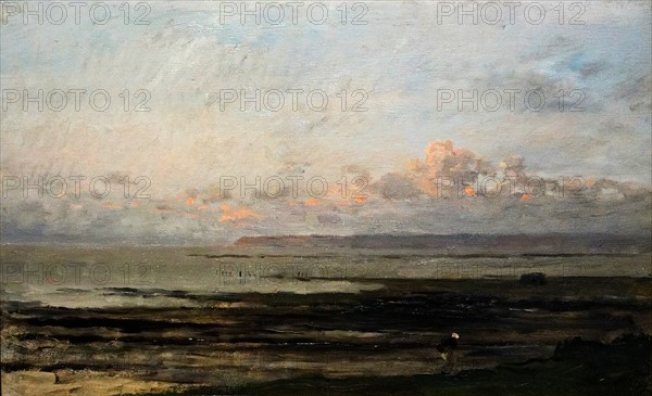 Painting titled 'Beach at Ebb Tide'