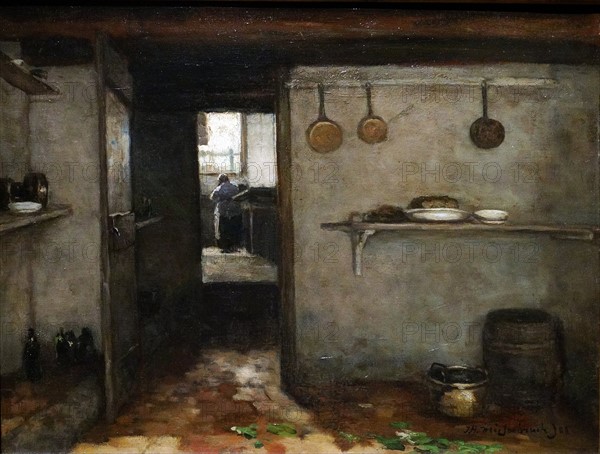 Painting of Johan Hendrik Weissenbruch's Cellar