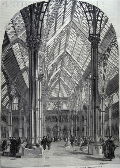 The Central Court and Arcades of the Oxford University Museum.