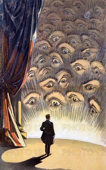 All eyes are on you; Mr President' 1913 Illustration showing US President Woodrow Wilson