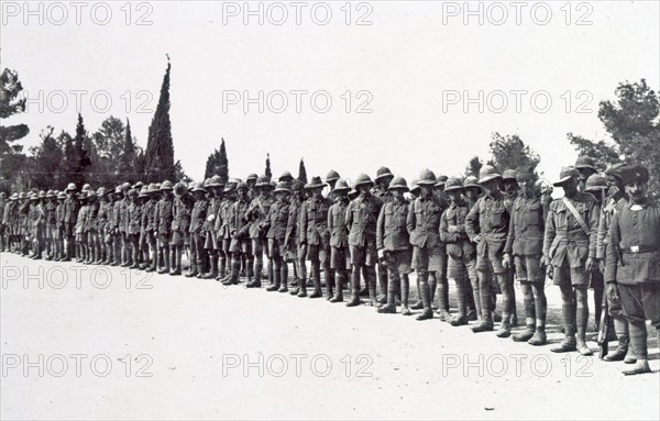 Photograph of captured British prisoners