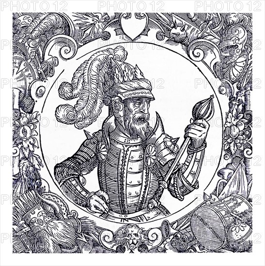 Engraving of Leszek II of Poland