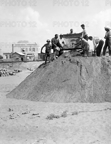 Clearing the ground for construction