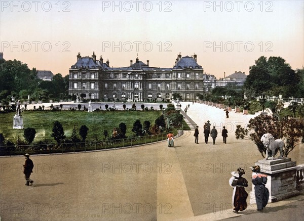 Colour photograph of The Luxembourg Palace & Gardens