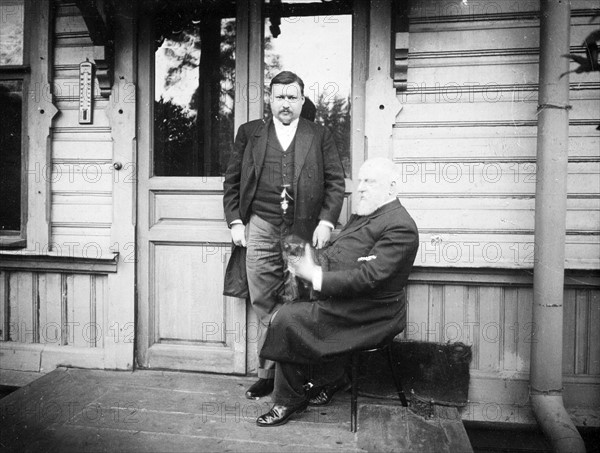 Photograph of Aleksandr Glazunov and Mily Balakirev