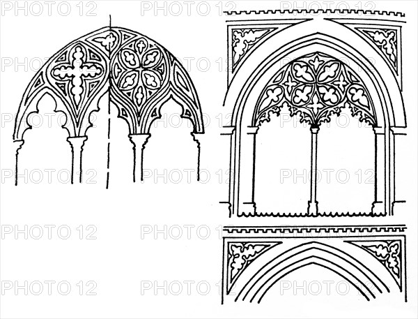 Sketches of Decorative Cathedral Architecture