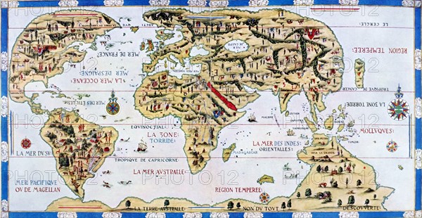 The 'Dauphin' map by Desceliers, 1546,