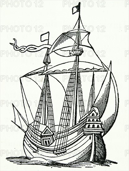 A ship of the late 16th century