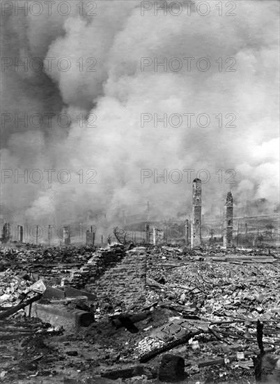 The last day of the fire following the San Francisco earthquake