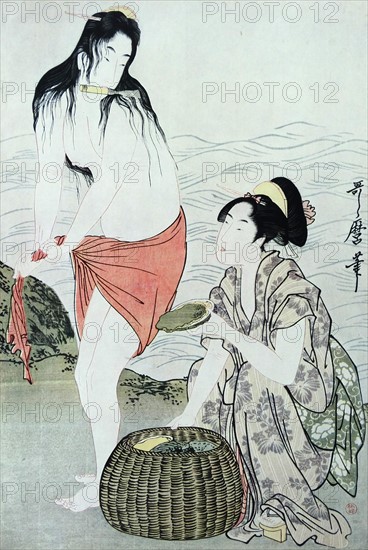 The fisher women of Awabi by Kitagawa Utamaro