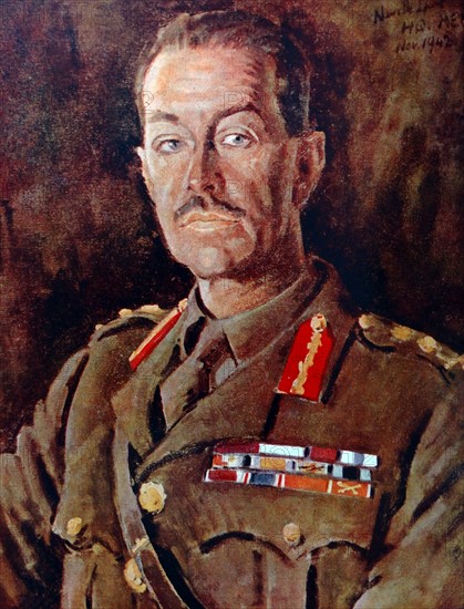 Colour portrait of Harold Alexander, 1st Earl Alexander of Tunis
