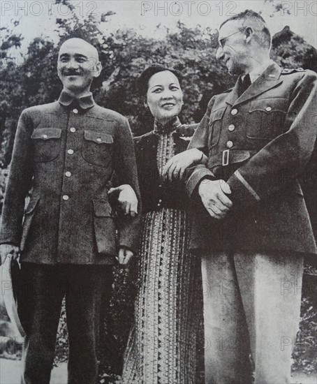Photograph of the leaders of the New China with their American Ally