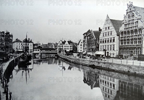 The Quai Aux Herbes and the Quai Des Dominicains, Ghent.