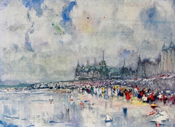 The Kursaal and the Digue, Ostend.