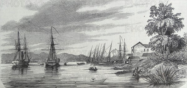 The port of Asunción Paraguay, after drawings after Mr. Louvel.