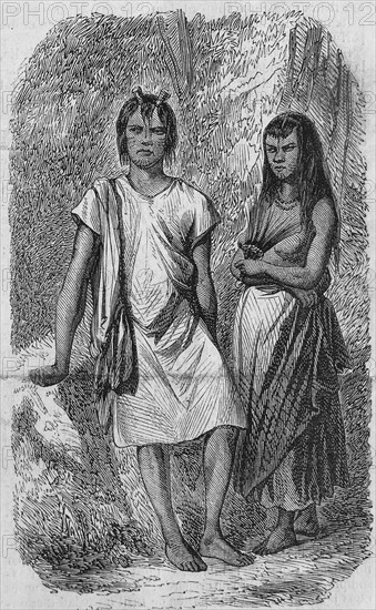Payagas Indians, south america 1860