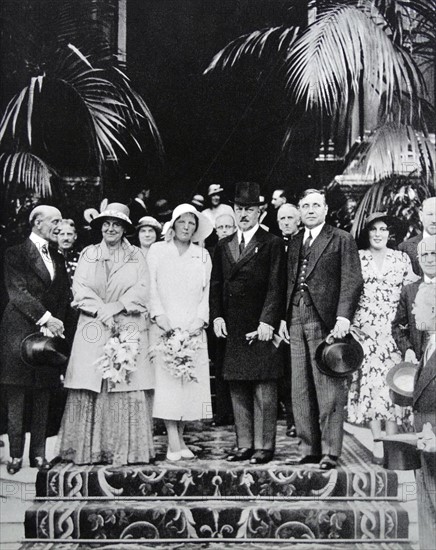 Queen Wilhelmina; Princess Juliana and Prince Henry of Mecklenburg